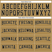 Load image into Gallery viewer, Custom Old Gold Black-Cream Long Sleeve Performance T-Shirt