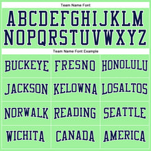 Load image into Gallery viewer, Custom Pea Green Navy-White Long Sleeve Performance T-Shirt