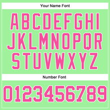 Load image into Gallery viewer, Custom Pea Green Pink-White Long Sleeve Performance T-Shirt