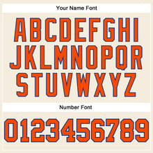 Load image into Gallery viewer, Custom Cream Orange-Royal Long Sleeve Performance T-Shirt