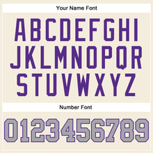 Load image into Gallery viewer, Custom Cream Gray-Purple Long Sleeve Performance T-Shirt