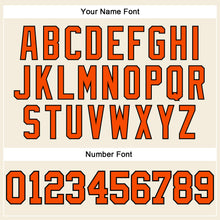 Load image into Gallery viewer, Custom Cream Orange-Black Long Sleeve Performance T-Shirt