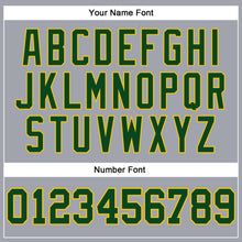 Load image into Gallery viewer, Custom Gray Green-Gold Long Sleeve Performance T-Shirt