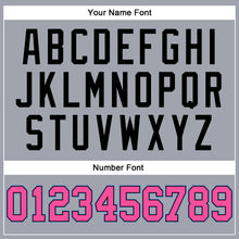 Load image into Gallery viewer, Custom Gray Pink Black-Light Blue Long Sleeve Performance T-Shirt