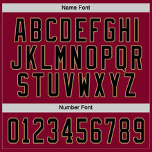 Load image into Gallery viewer, Custom Maroon Black-Old Gold Hockey Jersey