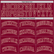 Load image into Gallery viewer, Custom Maroon Maroon-Cream Authentic Throwback Basketball Jersey
