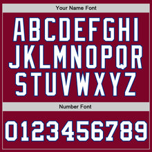 Load image into Gallery viewer, Custom Maroon White-Royal Authentic Throwback Basketball Jersey