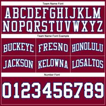 Load image into Gallery viewer, Custom Maroon White-Royal Authentic Throwback Basketball Shorts
