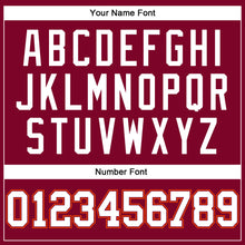 Load image into Gallery viewer, Custom Maroon White-Orange Authentic Throwback Basketball Jersey