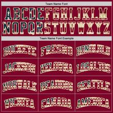 Load image into Gallery viewer, Custom Maroon Vintage USA Flag-Cream Authentic Throwback Basketball Jersey