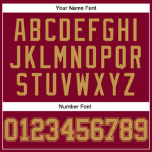 Load image into Gallery viewer, Custom Maroon Old Gold Authentic Throwback Basketball Jersey