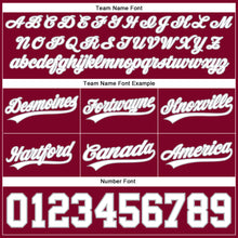 Load image into Gallery viewer, Custom Maroon White-Gray Authentic Basketball Shorts