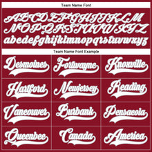 Load image into Gallery viewer, Custom Maroon White-Gray Hockey Lace Neck Jersey