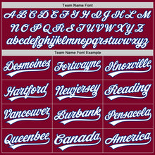 Load image into Gallery viewer, Custom Maroon White-Royal Authentic Throwback Baseball Jersey