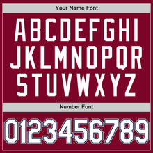 Load image into Gallery viewer, Custom Maroon Navy-Gray Authentic Throwback Baseball Jersey