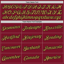 Load image into Gallery viewer, Custom Maroon Black-Old Gold Authentic Throwback Basketball Jersey