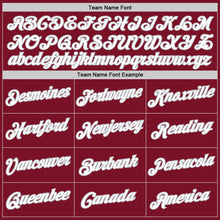 Load image into Gallery viewer, Custom Maroon White-Gray Authentic Throwback Basketball Jersey