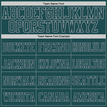 Load image into Gallery viewer, Custom Midnight Green Midnight Green-Gray Mesh Authentic Football Jersey