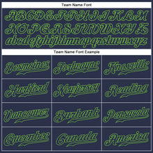 Load image into Gallery viewer, Custom Navy Navy-Neon Green Authentic Baseball Jersey