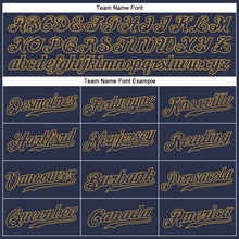 Load image into Gallery viewer, Custom Navy Navy-Old Gold Authentic Baseball Jersey