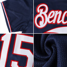 Load image into Gallery viewer, Custom Navy Navy-Old Gold Authentic Baseball Jersey