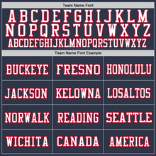 Load image into Gallery viewer, Custom Navy White-Gray Mesh Authentic Throwback Football Jersey