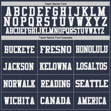 Load image into Gallery viewer, Custom Navy Gray-White Mesh Authentic Football Jersey