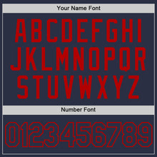 Load image into Gallery viewer, Custom Navy Navy-Red Performance T-Shirt