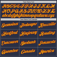 Load image into Gallery viewer, Custom Navy Maroon-Gold Performance T-Shirt