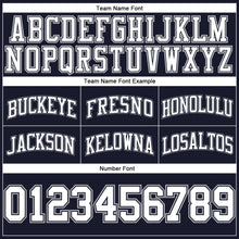 Load image into Gallery viewer, Custom Navy White-Gray Authentic Throwback Basketball Shorts