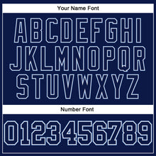 Load image into Gallery viewer, Custom Navy Navy-Light Blue Authentic Throwback Basketball Jersey