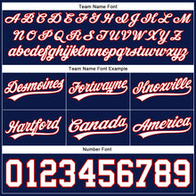 Load image into Gallery viewer, Custom Navy White-Red Authentic Basketball Shorts