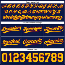 Load image into Gallery viewer, Custom Navy Yellow-Maroon Authentic Basketball Shorts