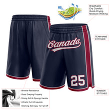 Load image into Gallery viewer, Custom Navy White-Maroon Authentic Basketball Shorts