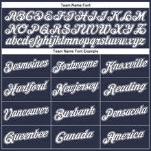 Load image into Gallery viewer, Custom Navy White-Gray Performance T-Shirt