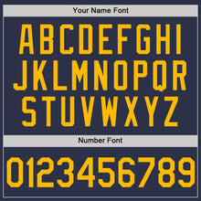 Load image into Gallery viewer, Custom Navy Gold-Royal Authentic Throwback Baseball Jersey