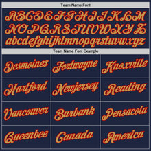 Load image into Gallery viewer, Custom Navy Old Gold-Red Authentic Throwback Basketball Jersey