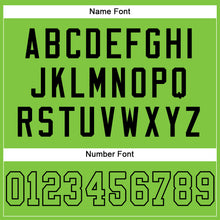 Load image into Gallery viewer, Custom Neon Green Neon Green-Black Mesh Authentic Football Jersey