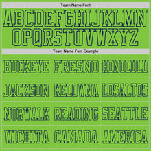 Load image into Gallery viewer, Custom Neon Green Neon Green-Navy Mesh Authentic Football Jersey