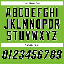 Load image into Gallery viewer, Custom Neon Green Black-White Authentic Baseball Jersey