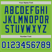 Load image into Gallery viewer, Custom Neon Green Royal-White Authentic Basketball Jersey