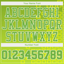 Load image into Gallery viewer, Custom Neon Green Neon Green-Gold Round Neck Sublimation Basketball Suit Jersey