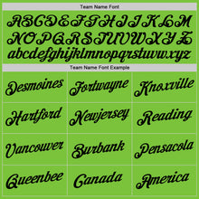 Load image into Gallery viewer, Custom Neon Green Black Performance T-Shirt