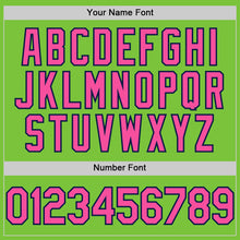 Load image into Gallery viewer, Custom Neon Green Pink-Navy Performance T-Shirt