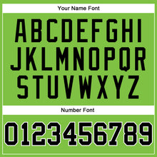 Load image into Gallery viewer, Custom Neon Green White Pinstripe Black-White Authentic Basketball Jersey