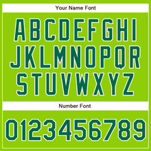 Load image into Gallery viewer, Custom Neon Green Kelly Green-White Authentic Baseball Jersey
