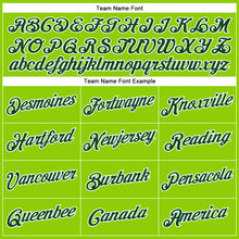 Load image into Gallery viewer, Custom Neon Green Green-White Performance T-Shirt