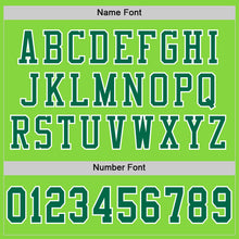 Load image into Gallery viewer, Custom Neon Green Kelly Green-White Mesh Authentic Football Jersey