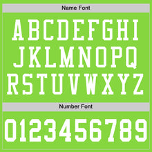 Load image into Gallery viewer, Custom Neon Green White Mesh Authentic Football Jersey