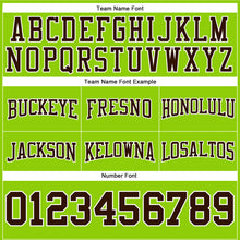 Load image into Gallery viewer, Custom Stitched Neon Green Brown-White Football Pullover Sweatshirt Hoodie